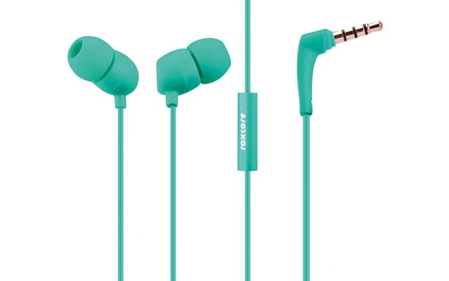 ROXCORE® - BULLETS V2 - AURICULARES INTRAUDITIVOS & MICRÓFONO - COLOR VERDE