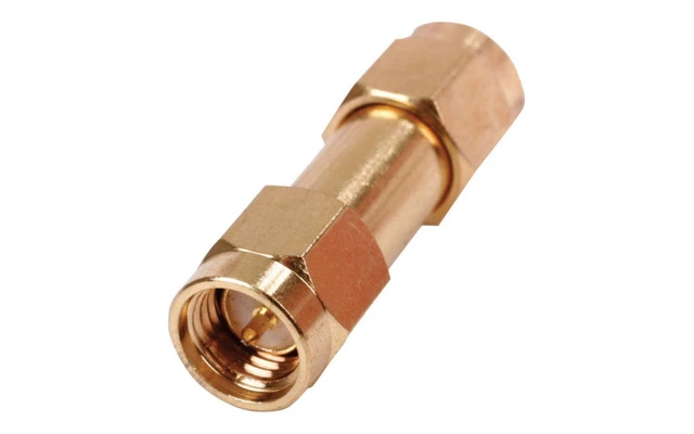 ACOPLADOR SMA BAÑADO EN ORO - SMA-005