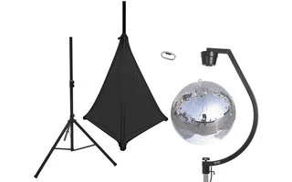 EUROLITE Set Bola de espejos 50cm con soporte y funda para trípode negro