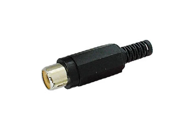 CONECTOR RCA HEMBRA - NEGRO