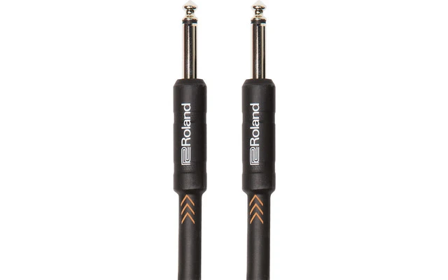 Roland RICB10 Cable serie Black de patch conectores jack rectos 3 m