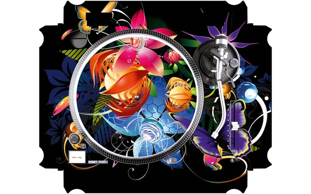 Technics 1210 MK2 Skin Lotus Garden