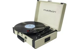 Madison Giradiscos RetroCase Crema