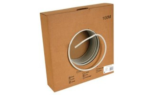 Cable de red FTP, CAT6, 4 x 2 x 0.57mm, 4 pares trenzados, 100M