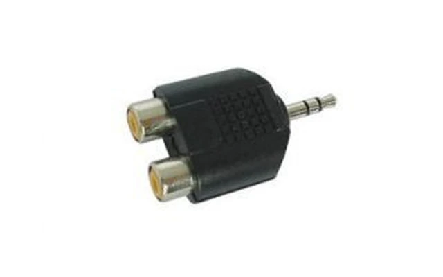 Doble conector RCA Hembra a Jack Macho estereo 3.5mm