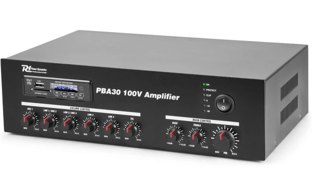 Power Dynamics PBA30 Amplificador linea 100V 30W
