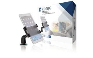 Soporte universal de coche para tabletas de 140 - 240mm con rotación de 360°