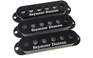 Seymour Duncan Strat Cover Black Set (3) Logo