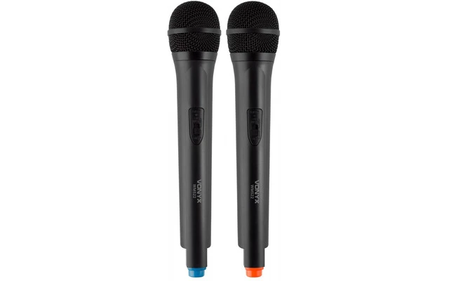 Vonyx WM522 Microfono inalambrico VHF 2 canales con 2 micros de mano