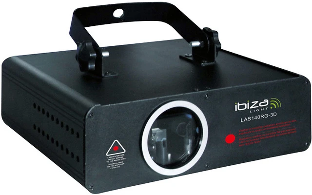 Ibiza Light LAS140RG-3D - Gráficos 3D con DMX 100Mw Rojo 40Mw Verde