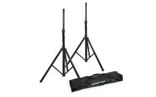 PACK SOPORTES ALTAVOCES ECONÓMICOS - BOLSA DE TRANSPORTE - LQ-
