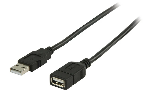 Cable de extensión USB 2.0 USB A Macho - USB A Hembra 1.00 m - Valueline VLCP60010B10