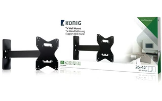 Soporte de pared con movimiento total 26-42”/ 66-107 cm - 35 kg / 77 libras