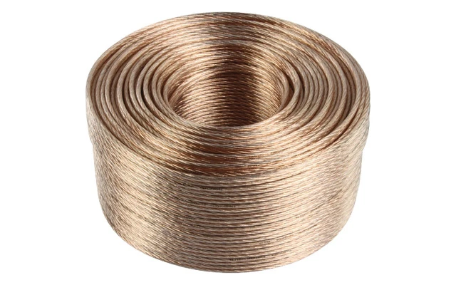 Cable flexible transparente para altavoz 2 x 2.50 mm² en bobina de 100 m