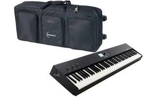 StudioLogic SL88 Studio + Die Hard DHMKEY88 - Funda transporte con ruedas