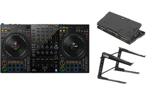 Foto del pack Pack Pioneer DJ DDJ-FLX10 + UDG Cover + UDG Stand