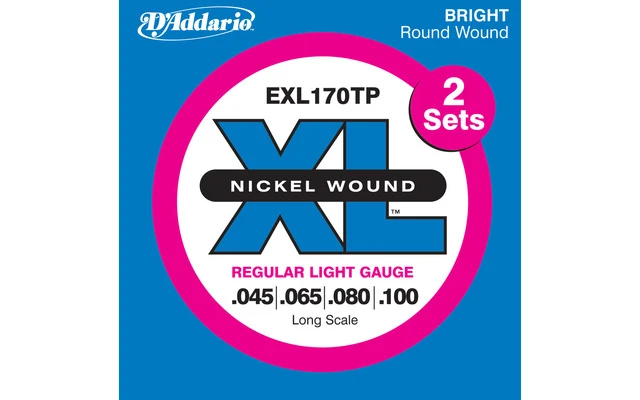 DAddario EXL170TP- XL Nickel Wound (pack 2 juegos)