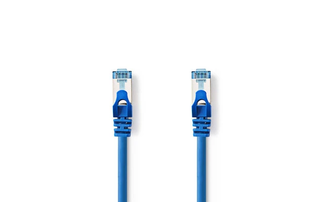 Cable de Red CAT6a SF/UTP - RJ45 Macho - RJ45 Macho - 5,0 m - Azul - Nedis CCGP85320BU50