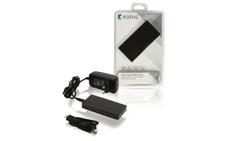 Concentrador de 4 tomas USB 3.0 con alimentación