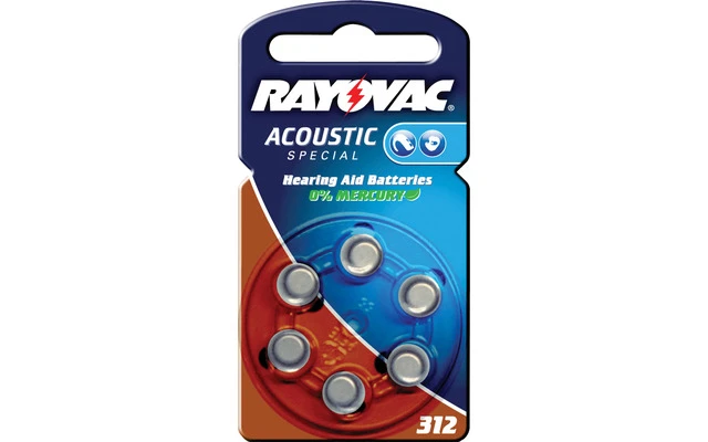 Pilas especiales para audífono Rayovac