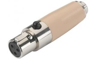 Adaptador  Mini XLR 3 polos hembra a jack 2,5 hembra estéreo