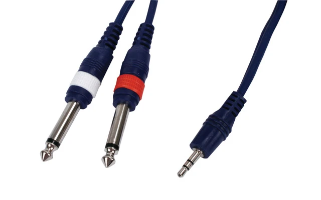 Instrument cable stereo mini jack > 2x mono jack 3.00 m