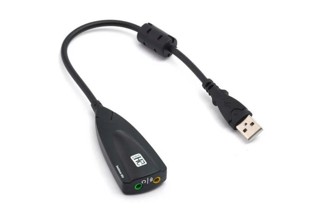 Tarjeta de sonido USB 2.0 HDI - Con salida auriculares / altavoces + entrada de micrófono