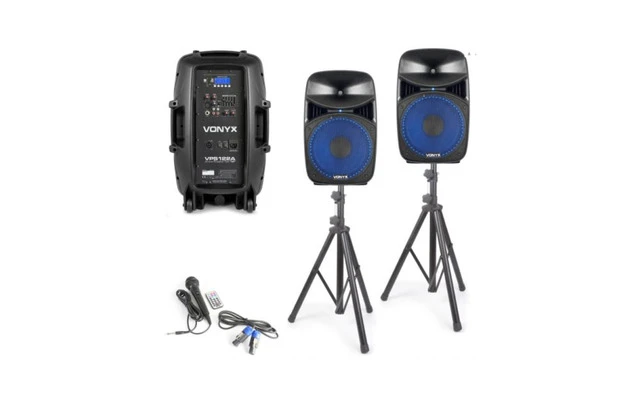 Vonyx VPS122A Set Plug & Play 800W con tripodes
