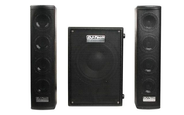 DJ TECH SOUND SYSTEM - 280 WATT PORTABLE PA SYSTEM