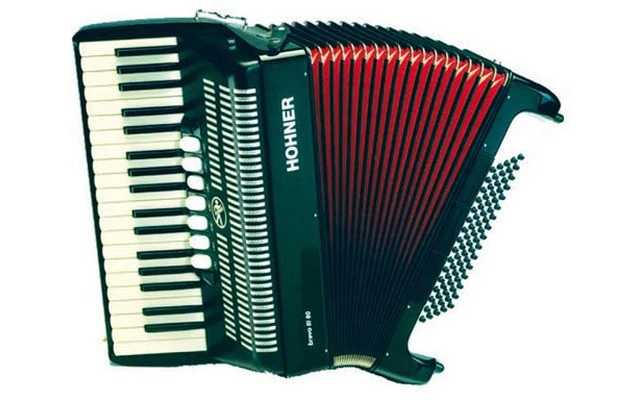 Hohner Bravo III Rojo 80 bajos