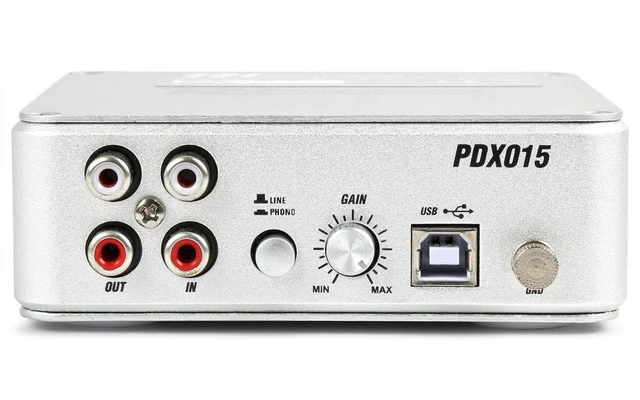 Power Dynamics PDX015 USB Pre amplificador de Phono con Software