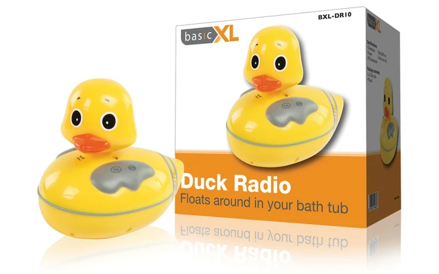 Radio de ducha con forma de pato