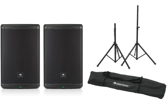 JBL Pro EON 715 Set con soportes de altavoz
