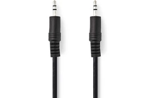 Cable de Audio Estéreo - Macho de 3,5 mm - Macho de 3,5 mm - 5,0 m - Negro - Nedis CAGP22000BK50