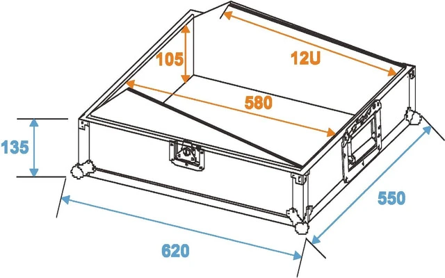 Roadinger MCBL-19 Flightcase mezclador de 12U