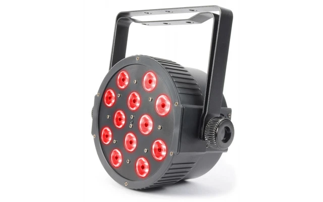 BeamZ Foco PAR Plano 12x 3W Tri-color LEDs DMX IR