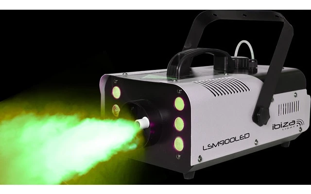Maquina de humo 900W DMX con 6 LEDs RGB
