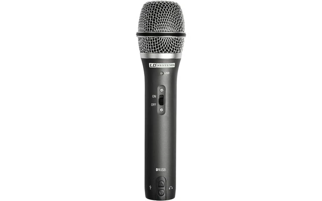 LD Systems D1USB - USB / XLR Micrófono Vocal dinámico con salida