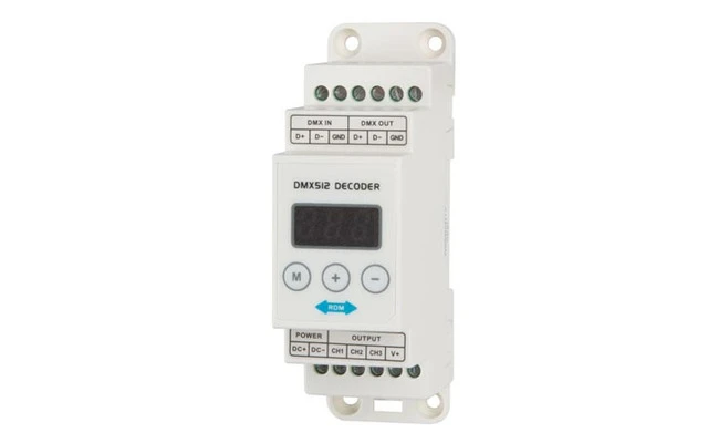 Imagenes de DIMMER LED RGB PARA CARRIL DIN - DMX