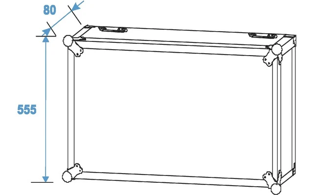 ROADINGER Rack Profi 12U 45cm con ruedas