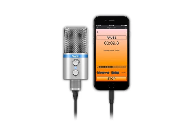 iRig Mic Studio Plata
