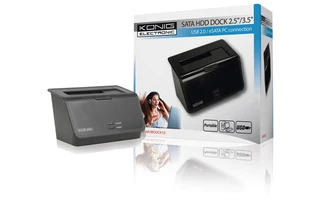 Base de conexión para disco duro 2.5"/3.5" con puerto USB/SATA