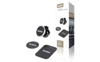 Soporte de Smartphone Universal para Rejilla de Ventilación de coche Negro - Sweex SWUMSPM250BK