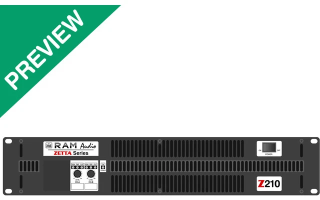 Ram Audio Z 210 - Amplificador de PA 2 x 500 W 2 Ohmios