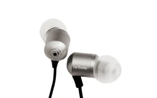 EARBOMBZ H-Bombz Silver - Auriculares In-Ear para estudio con micrófono multifunción lila color 