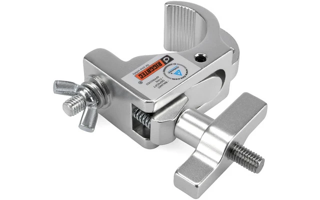 RIGGATEC 400200961 Garra fina mini de gancho inteligente, plateada, hasta 75 kg (32-35 mm)