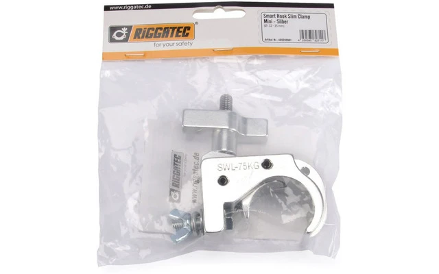 Imagenes de RIGGATEC 400200961 Garra fina mini de gancho inteligente, plateada, hasta 75 kg (32-35 mm)