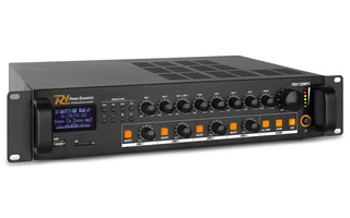 Power Dynamics PDV120MP3 PA Mixer Amplifier 120W/100V 4 zonas