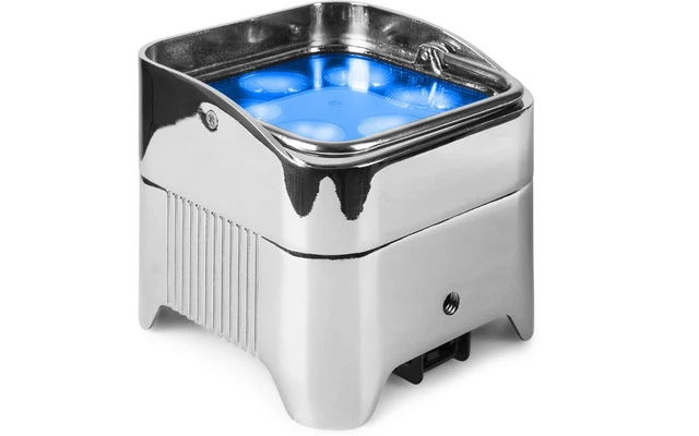 Beamz BBP96SW Foco PAR Cromado con bateria 6x 12W WDMX