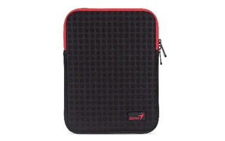 GENIUS - FUNDA PARA iPAD O TABLET 9-10" - COLOR NEGRO + ROJO 7" -  GS-1021